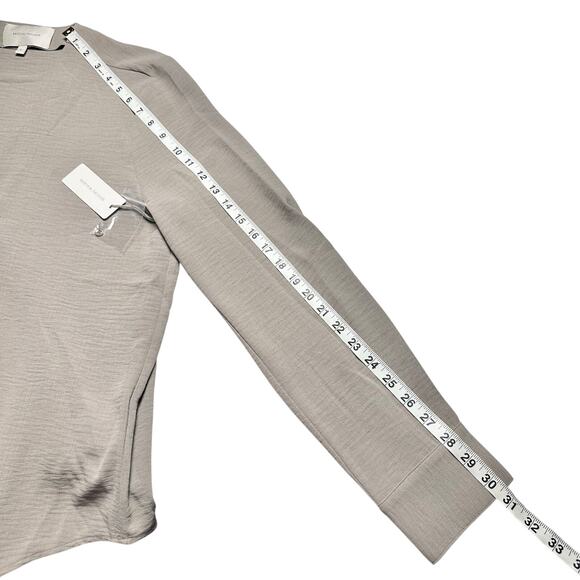 Brochu Walker Taupe V-Neck Long Sleeve Blouse - Picture 7 of 13